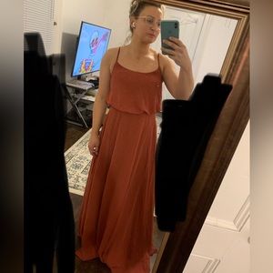 Azazie Lupe Terracotta Bridesmaid Dress